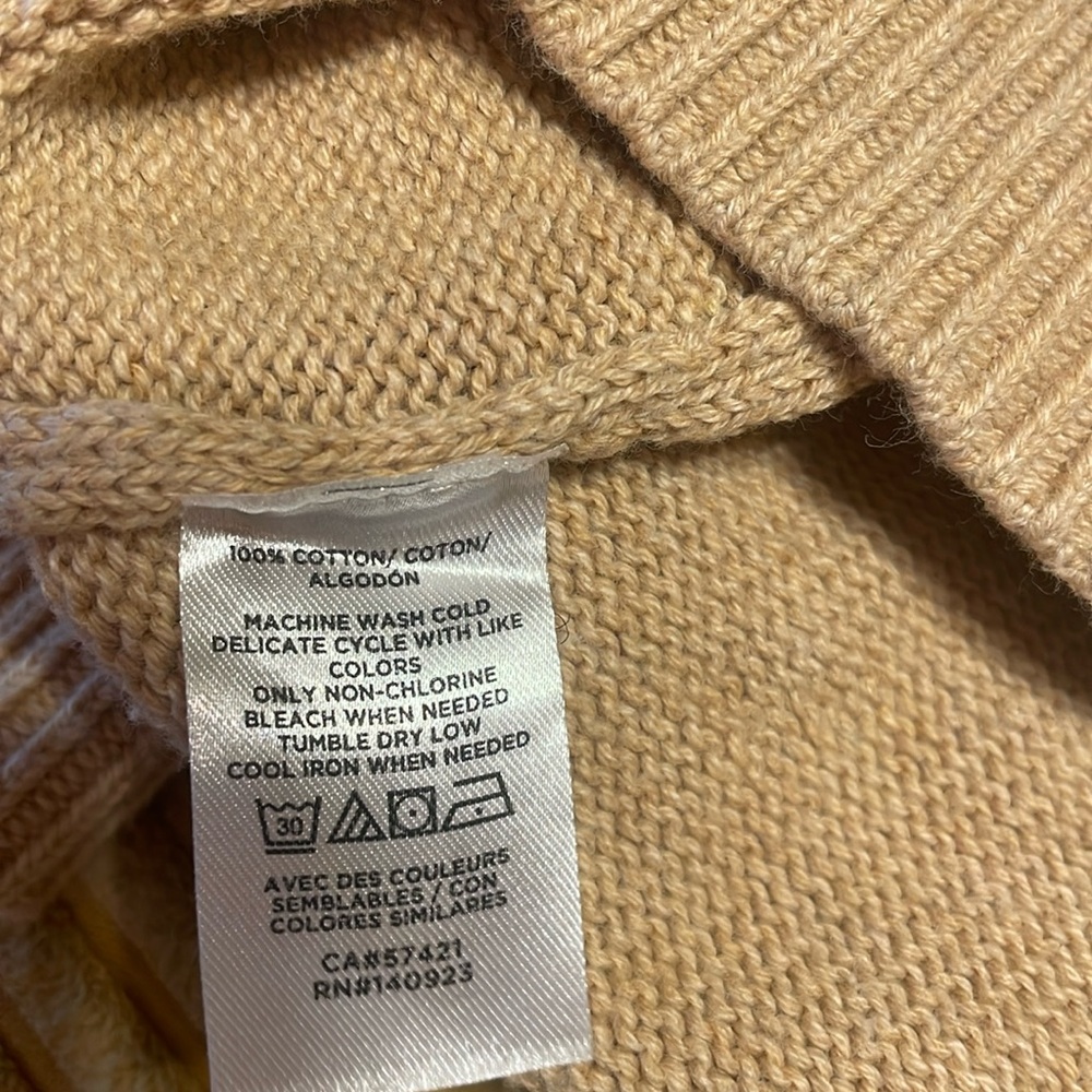 LOFT Light Tan Cardigan Sweater - Picture 3 of 5